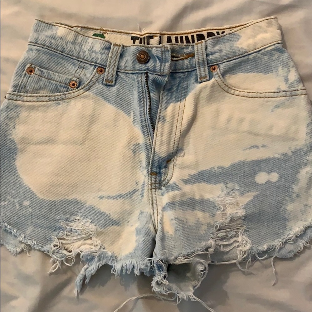 The Laundry Room vintage denim high-wasted shorts